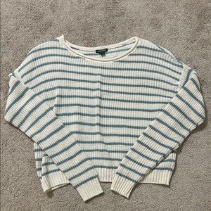 Wild Fable Blue and White Striped Sweater